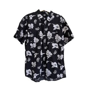 805‎ Firestone Walker Hawaiian Button Up Men's Medium Shirt  Read*